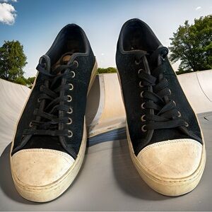 WESC Clive black suede skate sneakers - pre-loved but awesome!